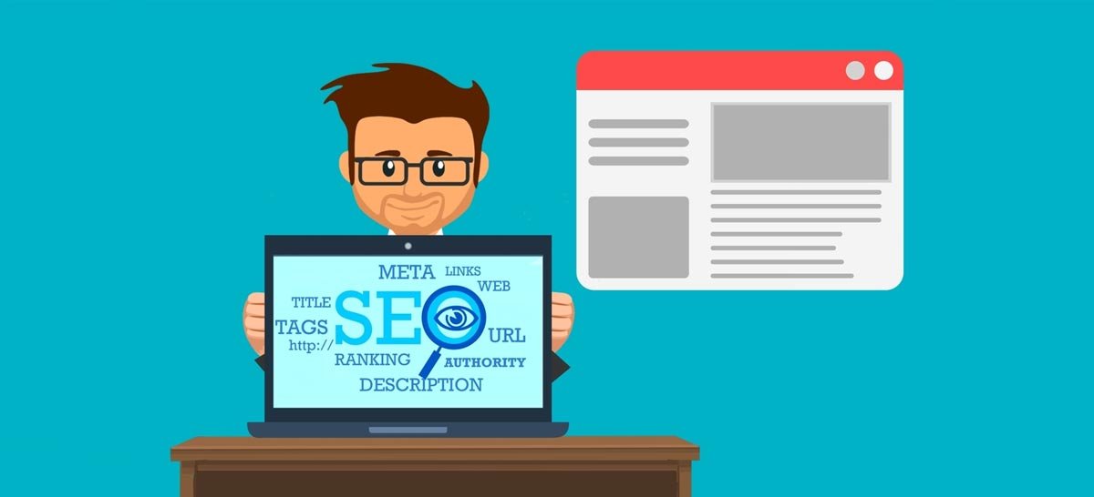 Illustration of seo specialist